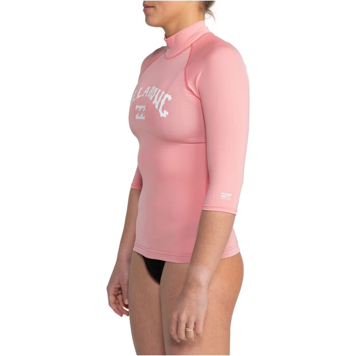 2024 Billabong Mujer Tropic Surf Chaleco De Lycra De Manga Corta EBJWR03019 - Flamingo